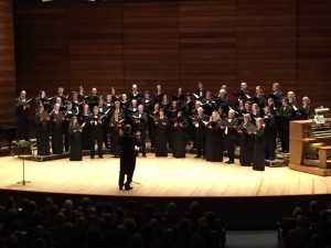 Southern Oregon Repertory Singers, directed by Dr. Paul French, performing Chinese Folksong Fengyang Song, arranged by Chen Yi, during Bright Orb of Harmony Concert on Oct. 26, 2014.