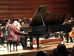 Pianist Alexander Tutunov performing George Gershwin’s Rhapsody in Blue with the Rogue Valley Symphony during the Oregon Center for the Arts Gala Celebration Concert on Nov. 15, 2014.