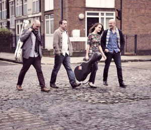 VIDA Guitar Quartet (l-r) Mark Ashford, Chris Stell, Amanda Cook & Mark Eden, in London